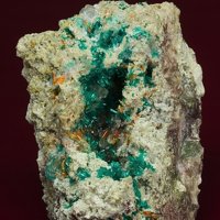 Macquartite, Dioptase, Wulfenite