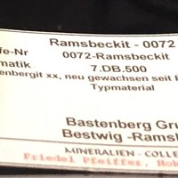 Ramsbeckite, Schulenbergite
