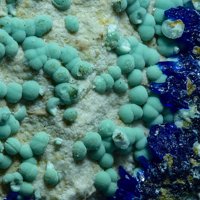 Sabelliite, Azurite, Zálesíite
