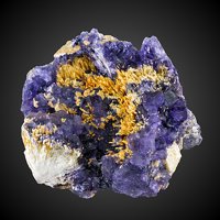 Carpholite, Fluorite