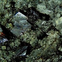 Galkhaite, Fluorite