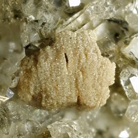 Gasparite-(Ce), Quartz