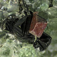Kainosite-(Y), Magnetite, Diopside