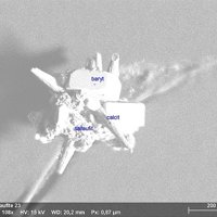 Sailaufite, Baryte, Calcite