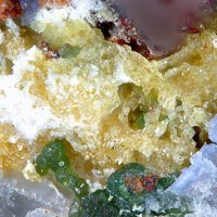 Jahnsite-(MnMnMn), Libethenite, Phosphosiderite