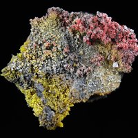 Laphamite, Arsenolite, Sulphur