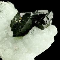 Babingtonite, Prehnite, Quartz