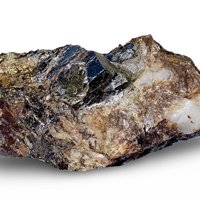 Ullmannite, Chalcopyrite, Siderite