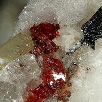 Baumhauerite, Dravite, Realgar