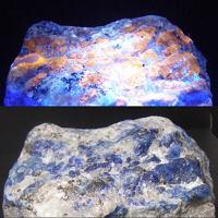Afghanite, Pyrite, Calcite