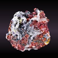 Jankovićite, Realgar, Quartz