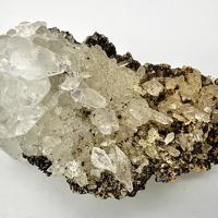 Babingtonite, Prehnite, Quartz