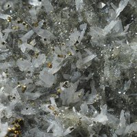 Dachiardite-Na, Pyrite, Calcite