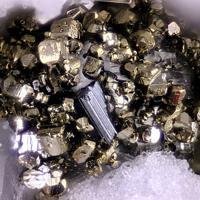 Baumhauerite, Pyrite, Calcite