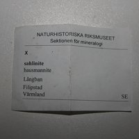 Sahlinite, Hausmannite