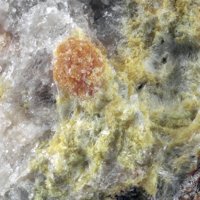Uranosphaerite, Uranophane, Churchite-(Y)