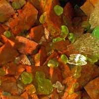 Gaspéite, Siderite, Annabergite