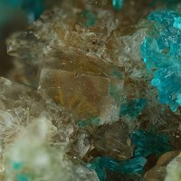 Macquartite, Fluorite, Dioptase