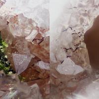 Agardite-(Ce), Bariopharmacosiderite, Quartz