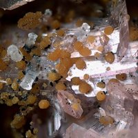 Caryopilite, Rhodonite, Calcite