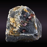 Galkhaite, Quartz, Baryte