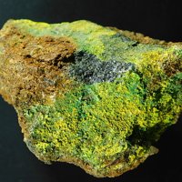 Uraninite, Chalcopyrite, Malachite
