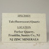 Talc, Calcite, Quartz
