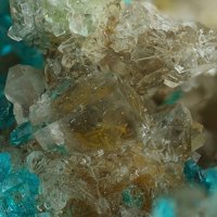 Macquartite, Fluorite, Dioptase