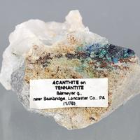 Acanthite, Tennantite Subgroup, Azurite