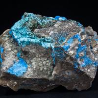 Carbonatecyanotrichite, Calcite, Fluorite