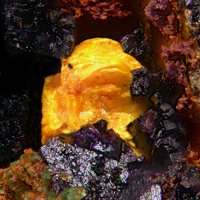 Uranosphaerite, Fluorite, Torbernite