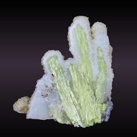 Carpathite, Quartz, Cinnabar