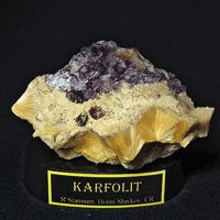 Carpholite, Fluorite