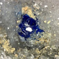 Osarizawaite, Azurite, Quartz