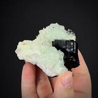 Babingtonite, Prehnite, Quartz