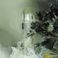 Danburite, Actinolite, Schorl