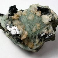 Babingtonite, Calcite, Prehnite