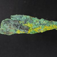 Uraninite, Uranophane, Malachite