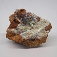 Carpathite, Cinnabar, Quartz